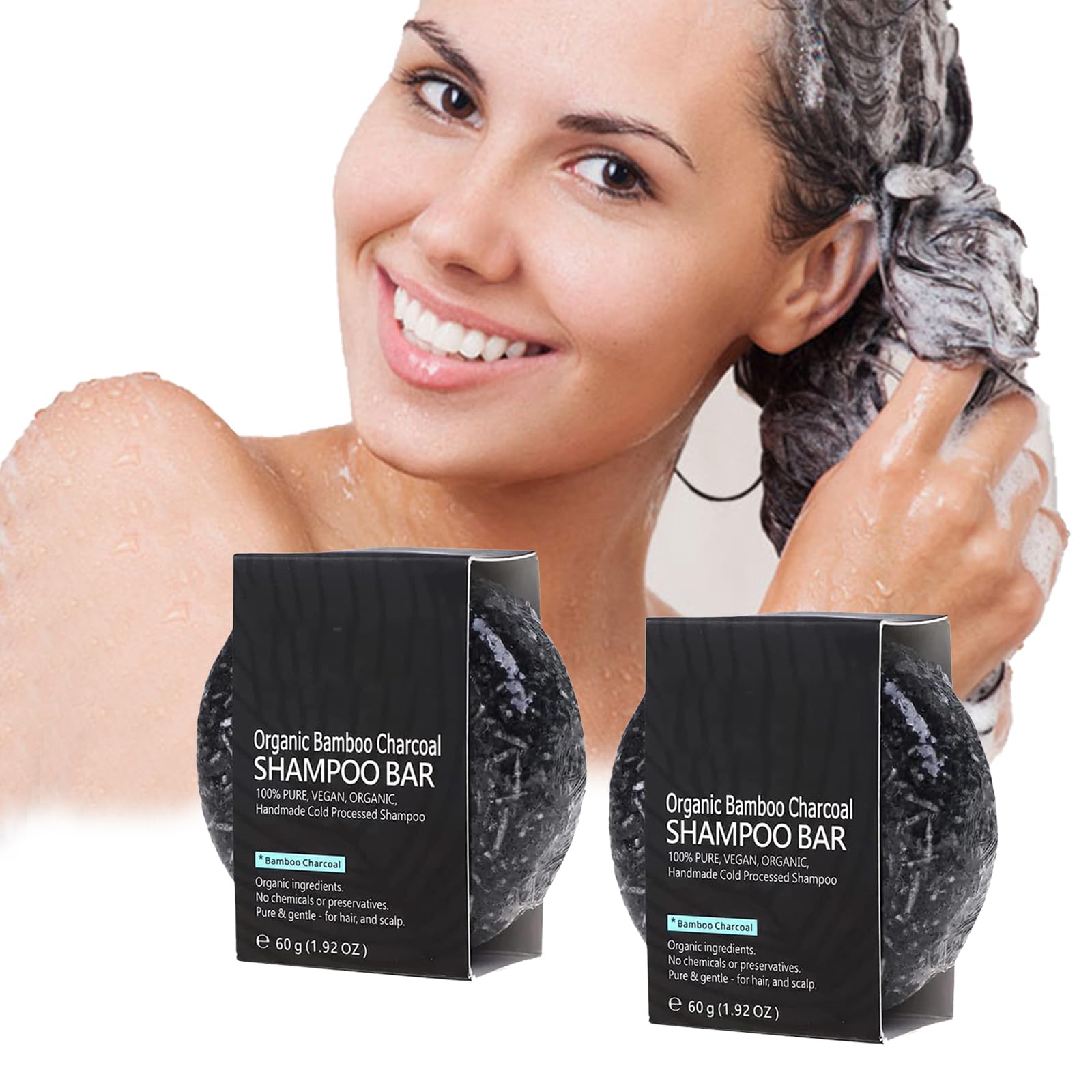 Твердий шампунь Pemarlis Grey Shine Soap Натуральний для сивого волосся Набір з 2 шт., фото №1