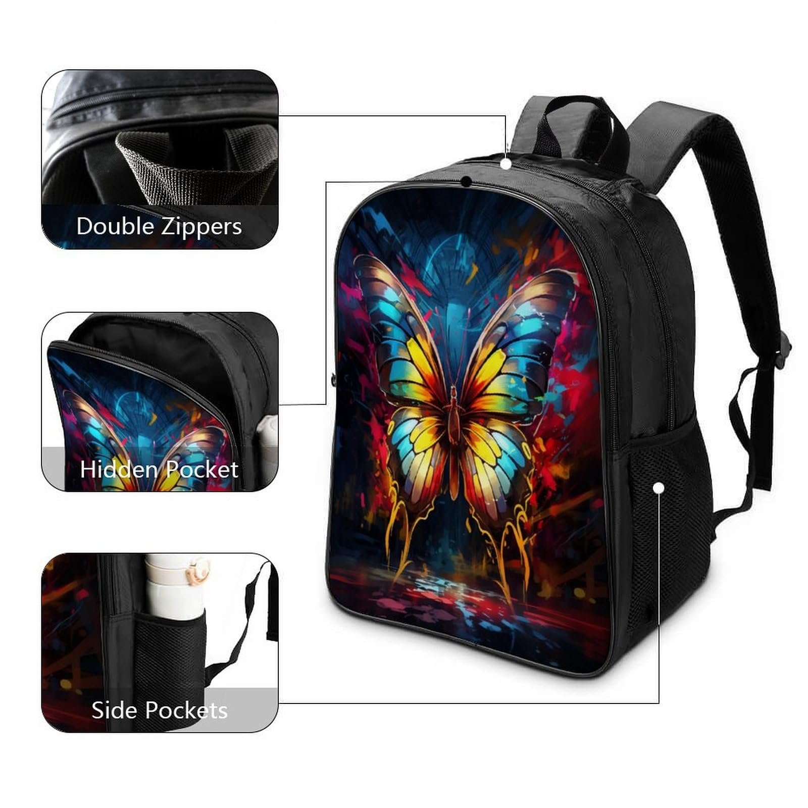 Ранець FPAKAKIIE Butterfly 40x28x16см, фото №3