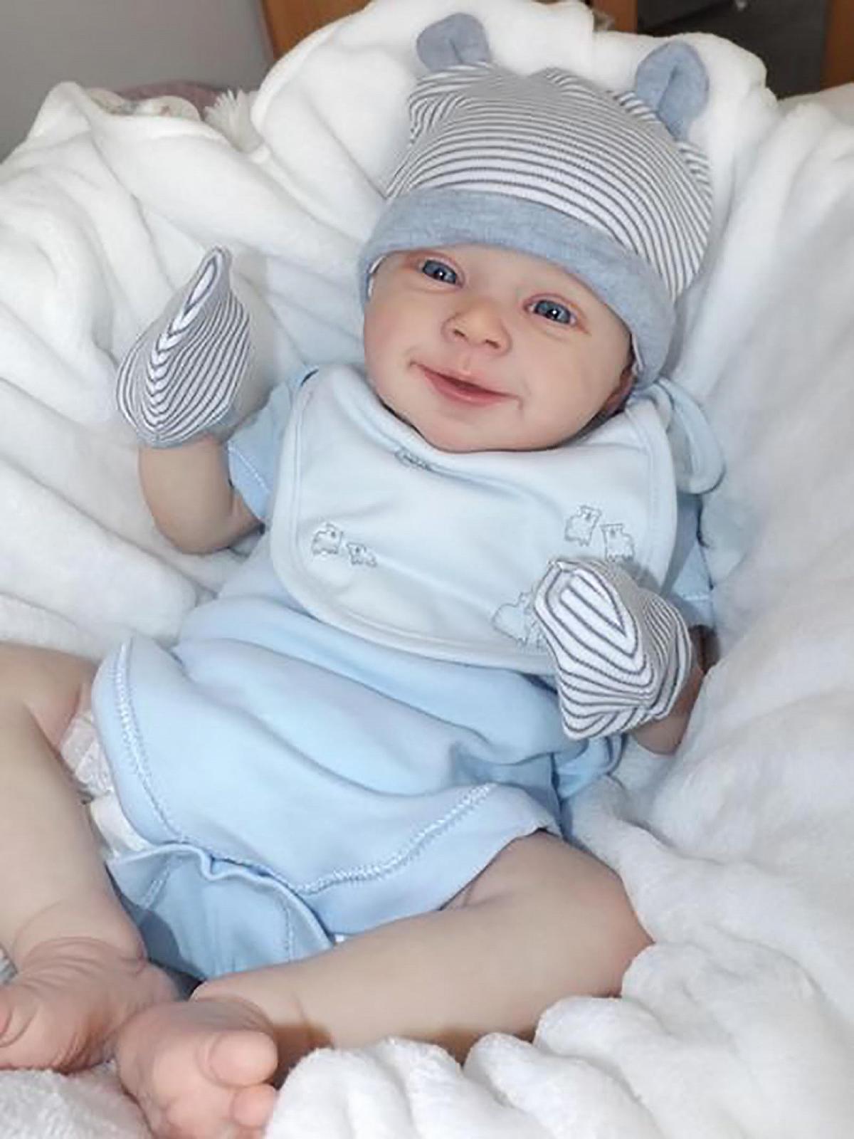 Кукла Anano Reborn Lifelike Baby Sebastian 18 дюймов для детей 3+, фото №1