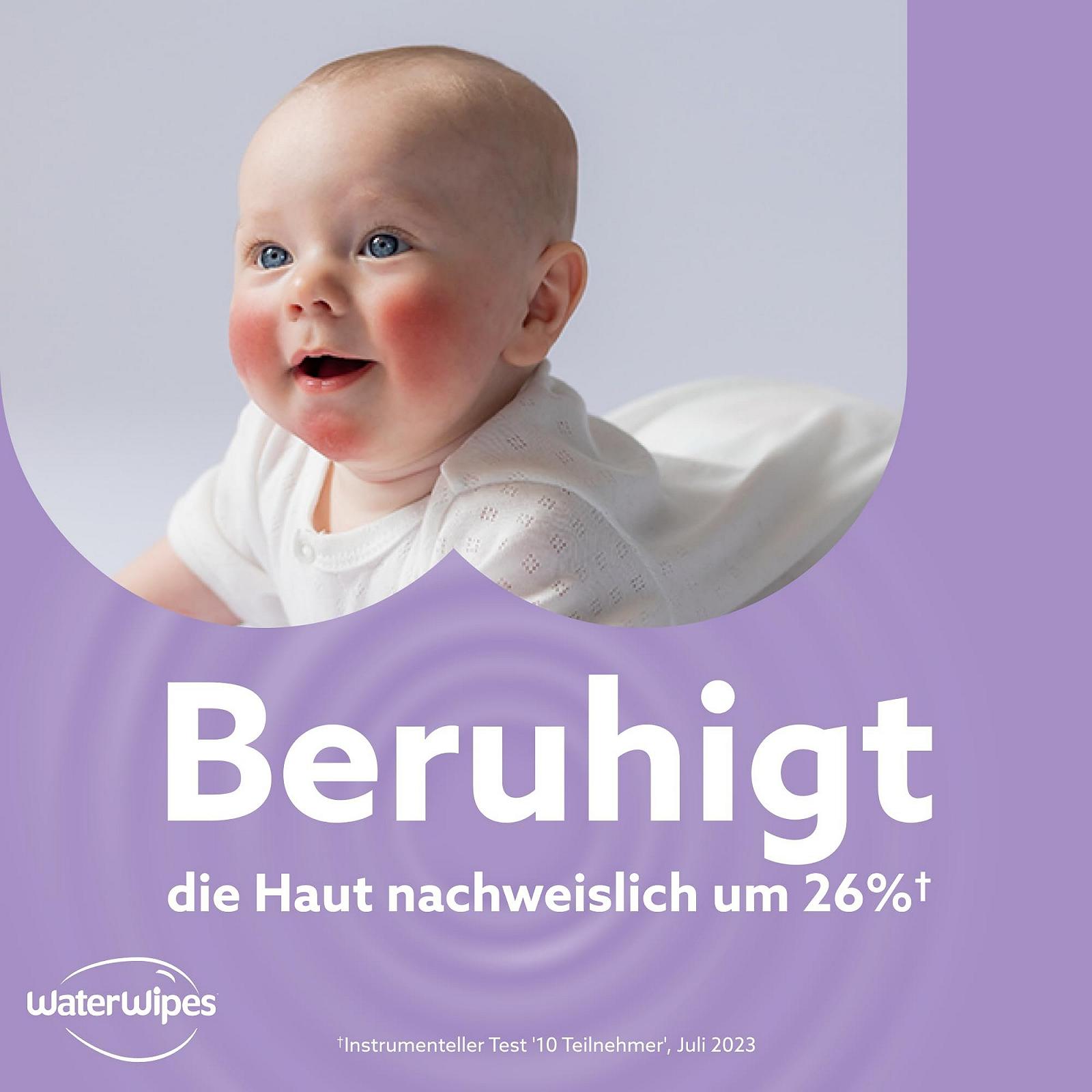 Влажные салфетки WaterWipes Relieving Cleaning Baby, 360 штук (6 упаковок), с 99% содержанием воды и растительных экстрактов, влажные салфетки для лица и тела, фото №4