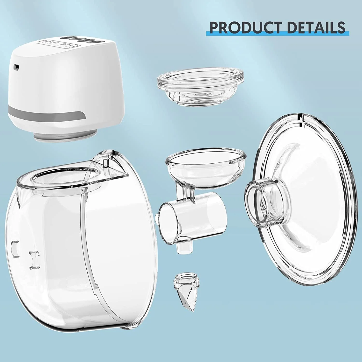 Молокоотсос электрический Bellababy Портативный, 4 режима, 6 уровней всасывания, 24 мм, Белый, фото №5 Молокоотсос электрический Bellababy Портативный, 4 режима, 6 уровней всасывания, 24 мм, Белый, фото №5