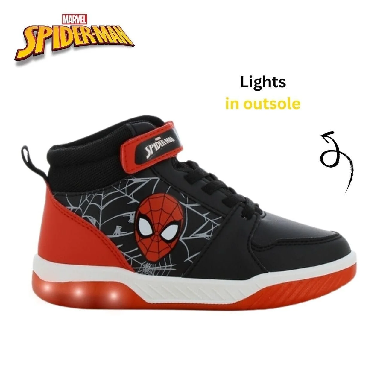 Дитячі Кросівки Leomil Людина-павук для хлопчиків Ідеально підходять для школи та відпочинку, фото №5