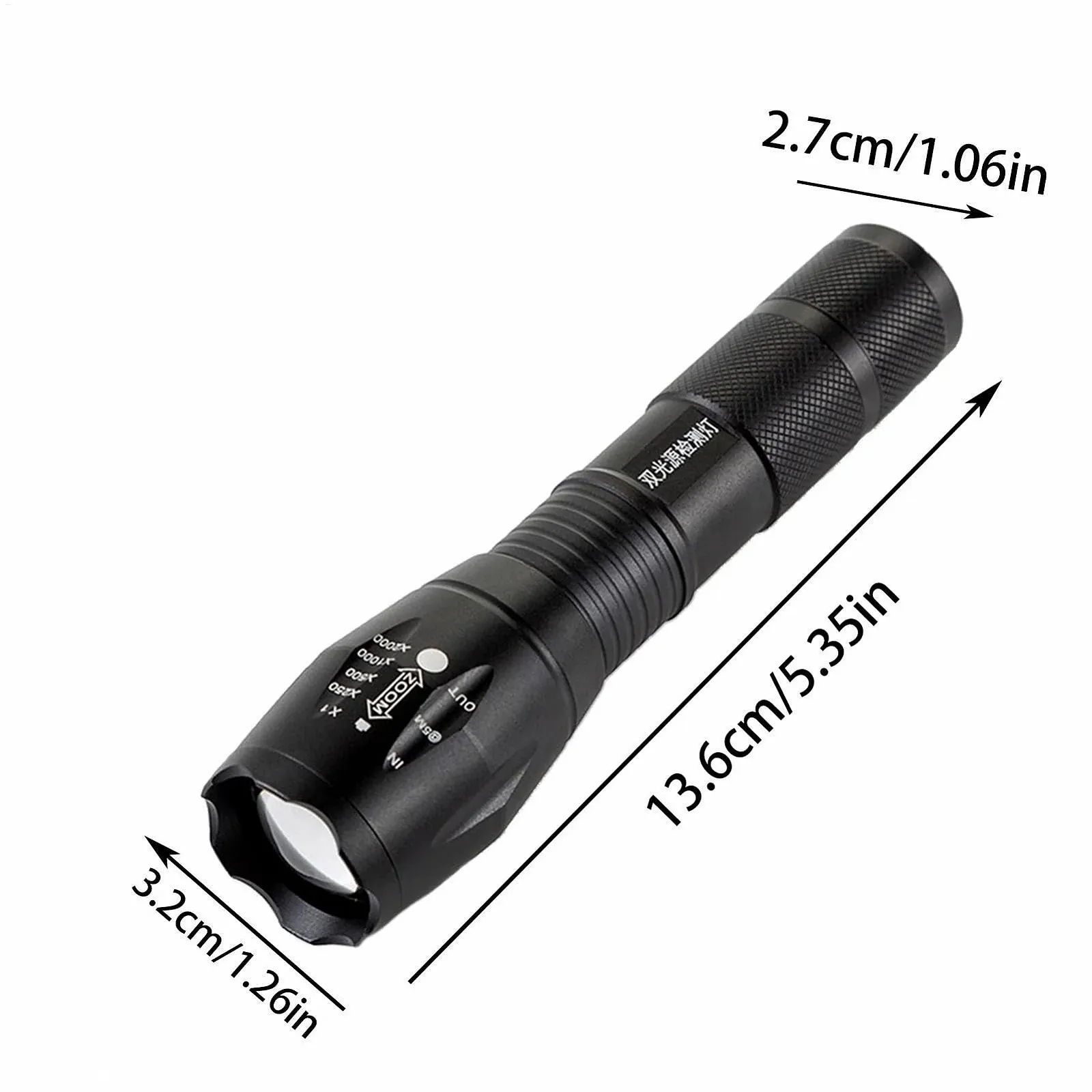 Ультрафиолетовый фонарик Generisch, портативный, 15/5/5 см, фиолетовый, фото №5