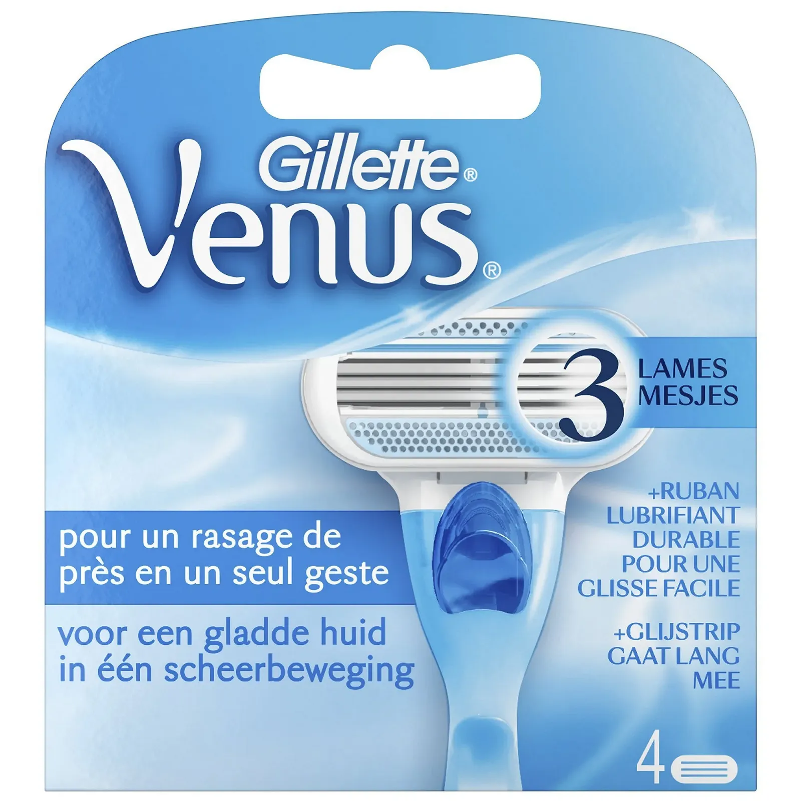 Сменные кассеты Gillette Venus Original, 4 шт. в упаковке, фото №1