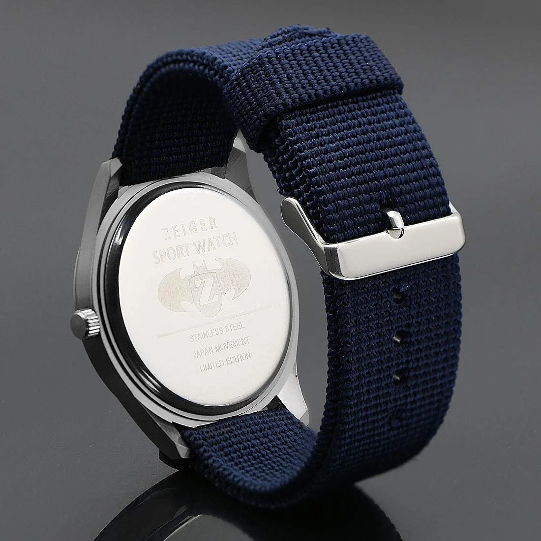 Мужские Кварцевые Аналоговые Спортивные Часы Zeiger Military с Датой, Нейлоновый Ремешок, фото №6 Мужские Кварцевые Аналоговые Спортивные Часы Zeiger Military с Датой, Нейлоновый Ремешок, фото №6