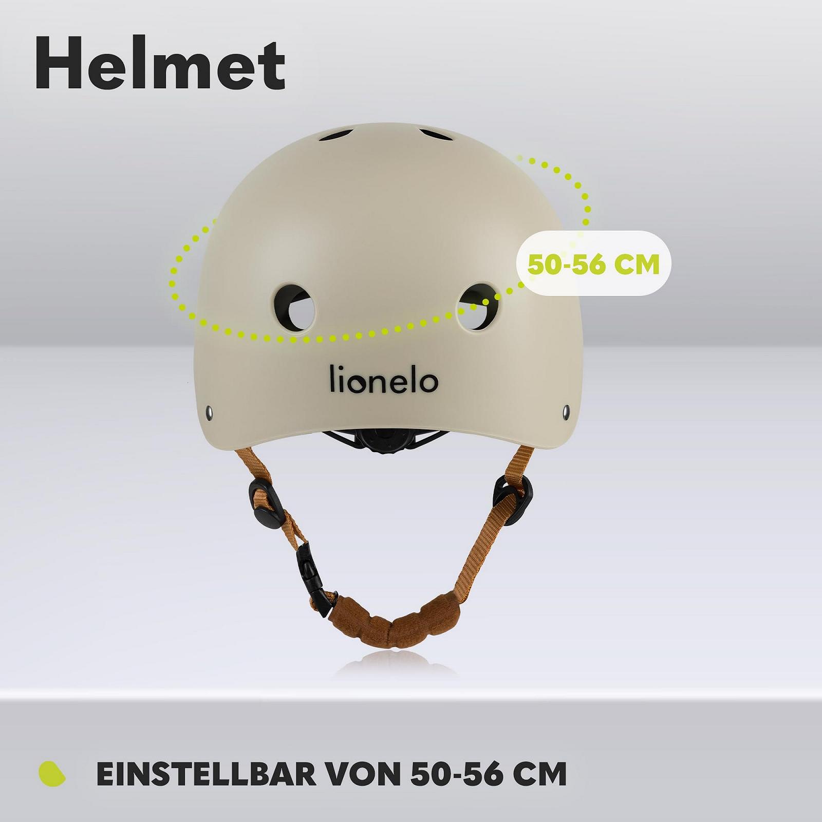 Шолом захисний LIONELO для дітей, регульований 50-56 см, захист підборіддя, розмір S, фото №3