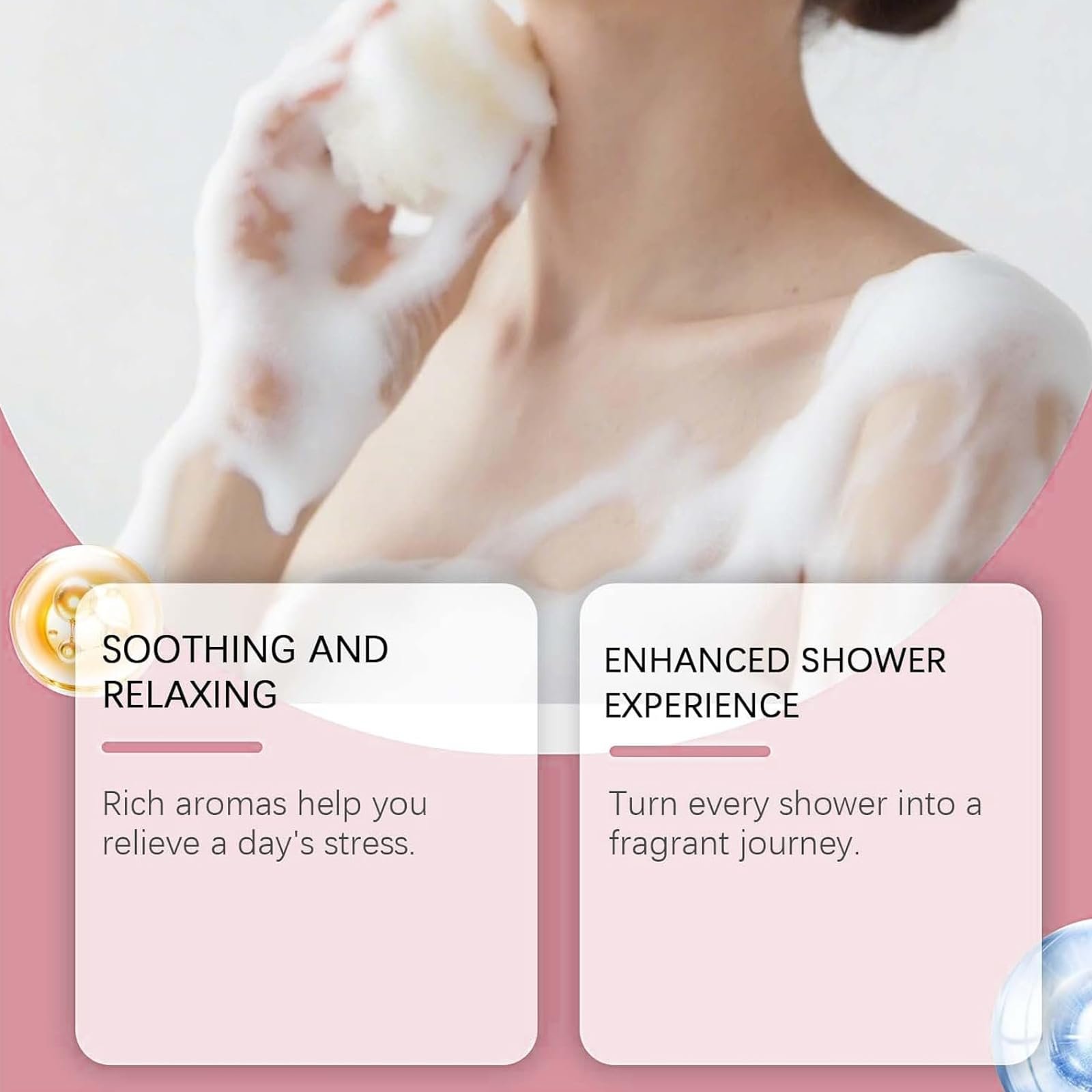 Гель для душу Rose Scented зволожувальний з ароматом троянди 1 шт, фото №5