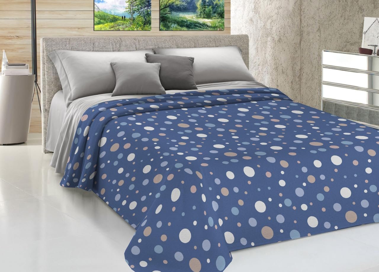 Покрывало Pique BIANCHERIAWEB Sofia La Palla Двуспальное Синий, фото №1