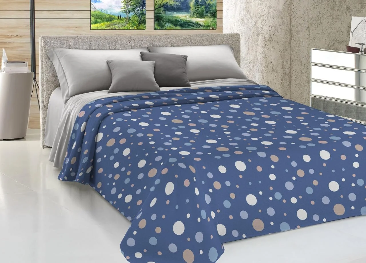 Покривало Piqu\[e] BIANCHERIAWEB Sofia La Palla Двоспальне Синій, фото №1