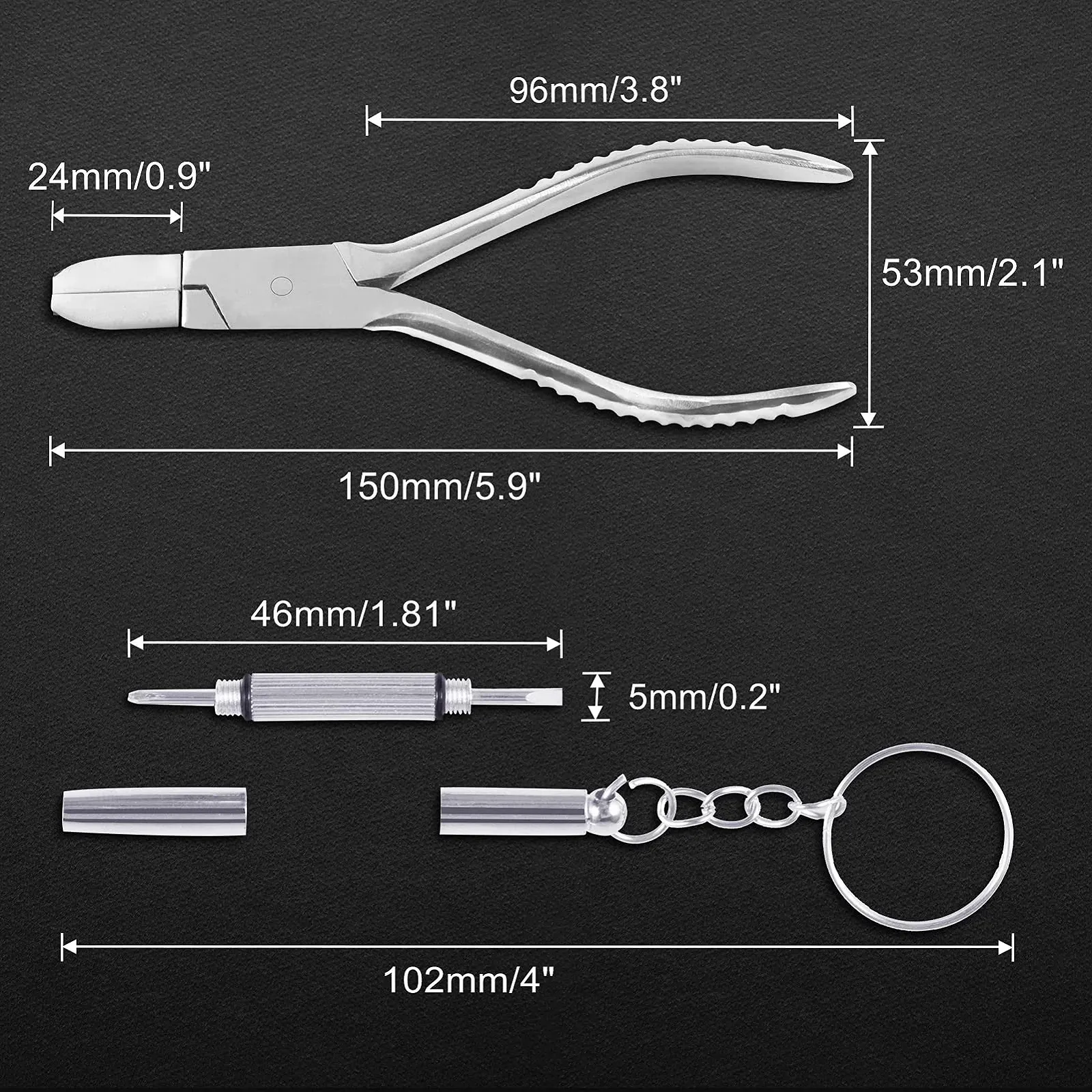 Плоскогубцы LEONTOOL для очков с нейлоновыми губками 15.24 см, фото №6 Плоскогубцы LEONTOOL для очков с нейлоновыми губками 15.24 см, фото №6