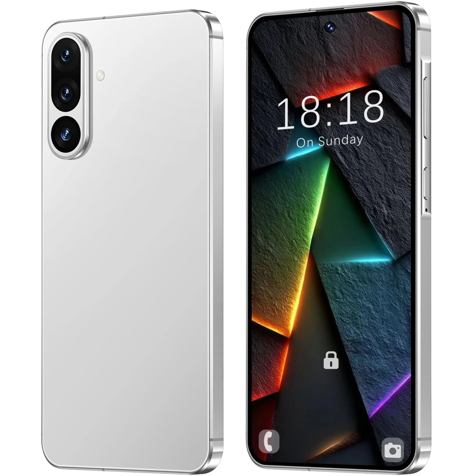 Смартфон Android 8/256ГБ 6.8" 13+48Мп 4500мАч Белый, фото №1 Смартфон Android 8/256ГБ 6.8" 13+48Мп 4500мАч Белый, фото №1