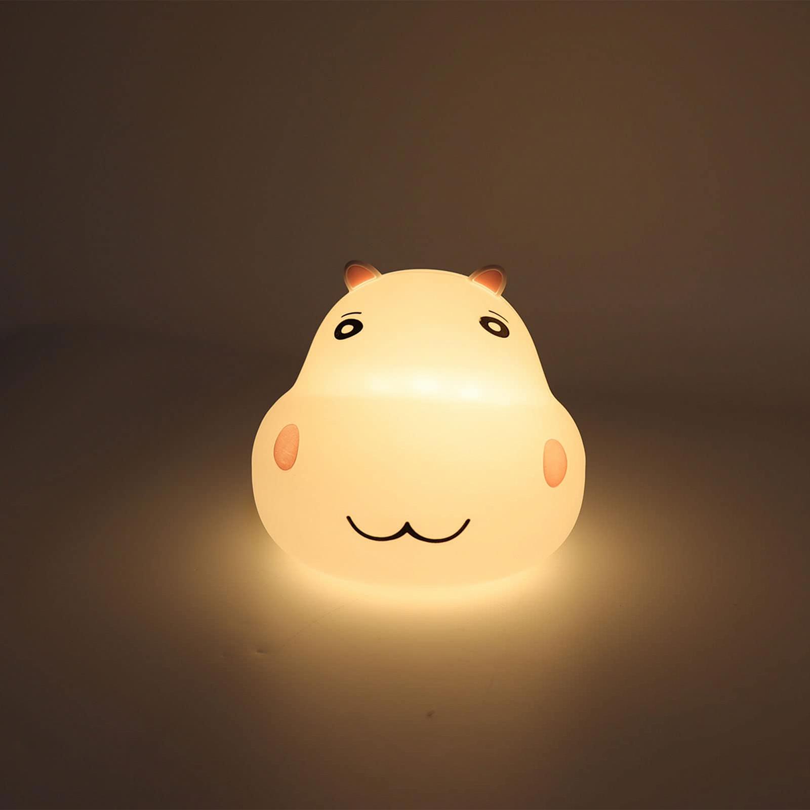 Ночник Fdit с постукиванием 8 LED ABS USB 2000MAH силиконовый детский ночник, фото №2