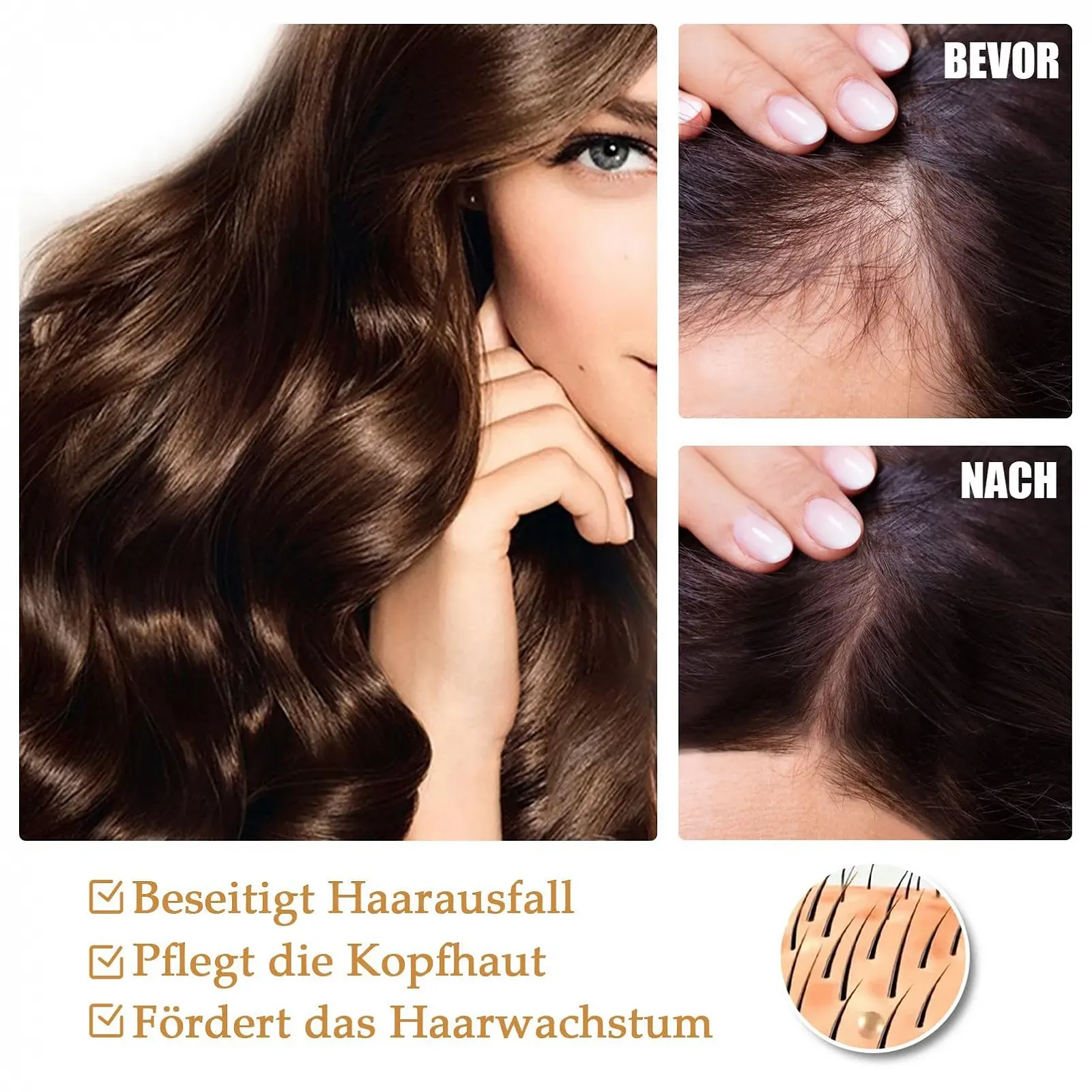 Сироватка для росту волосся EONFAVE Rice Water, 2 шт, для стоншеного волосся, фото №5