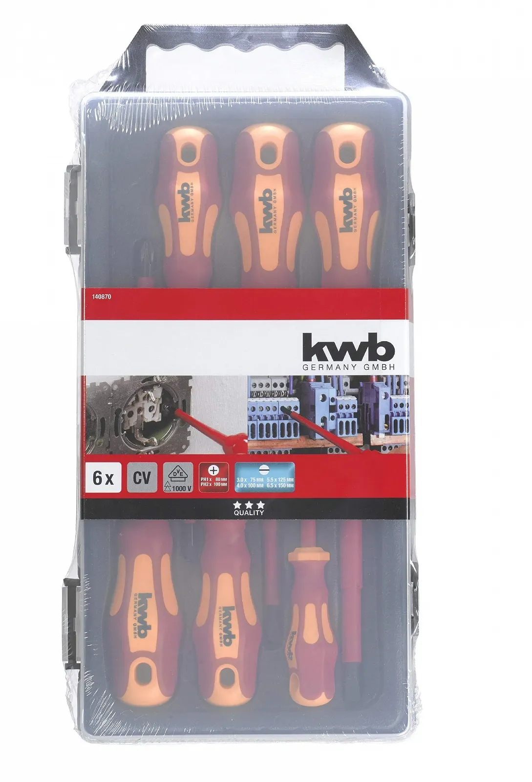 Набір викруток KWB Kraftixx 140870 VDE 5 шт., фото №2