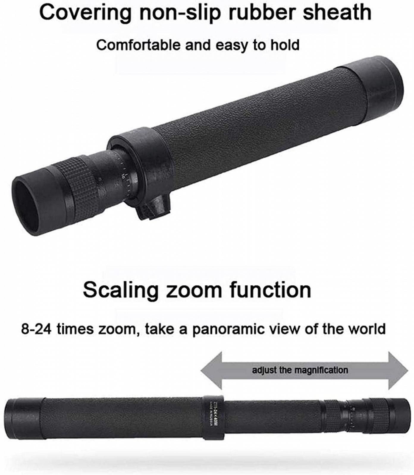 Монокуляр QHYTL BAK4 Prisma FMC-об'єктив зум з телефонним адаптером і штативом, фото №2