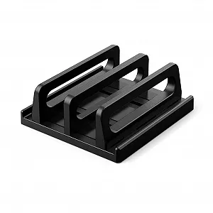 Подставка для ноутбука вертикальная Anti-slip 4 в 1 Dual Slot регулируемая ABS пластик для планшетов телефонов электронных книг для настольного хранения - Фото 1