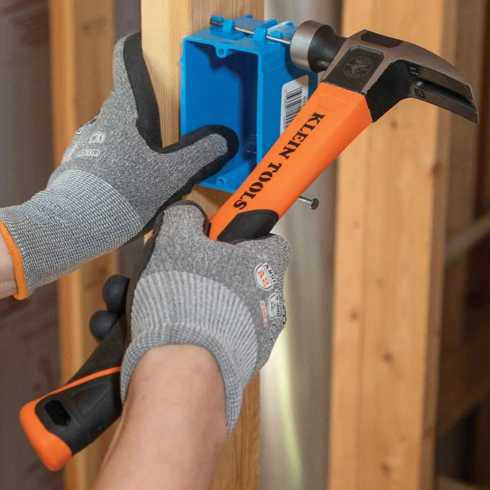 Молоток-гвоздодер Klein Tools H80816 13" 16 унций с гладкой головкой и ручкой из стекловолокна, фото №8