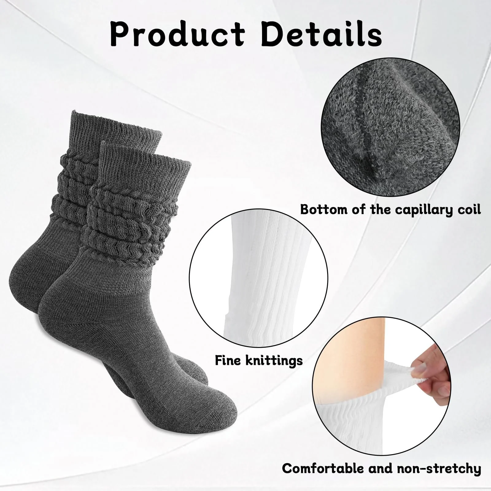 Жіночі шкарпетки JINGIHE (3 пари) One Size, фото №3