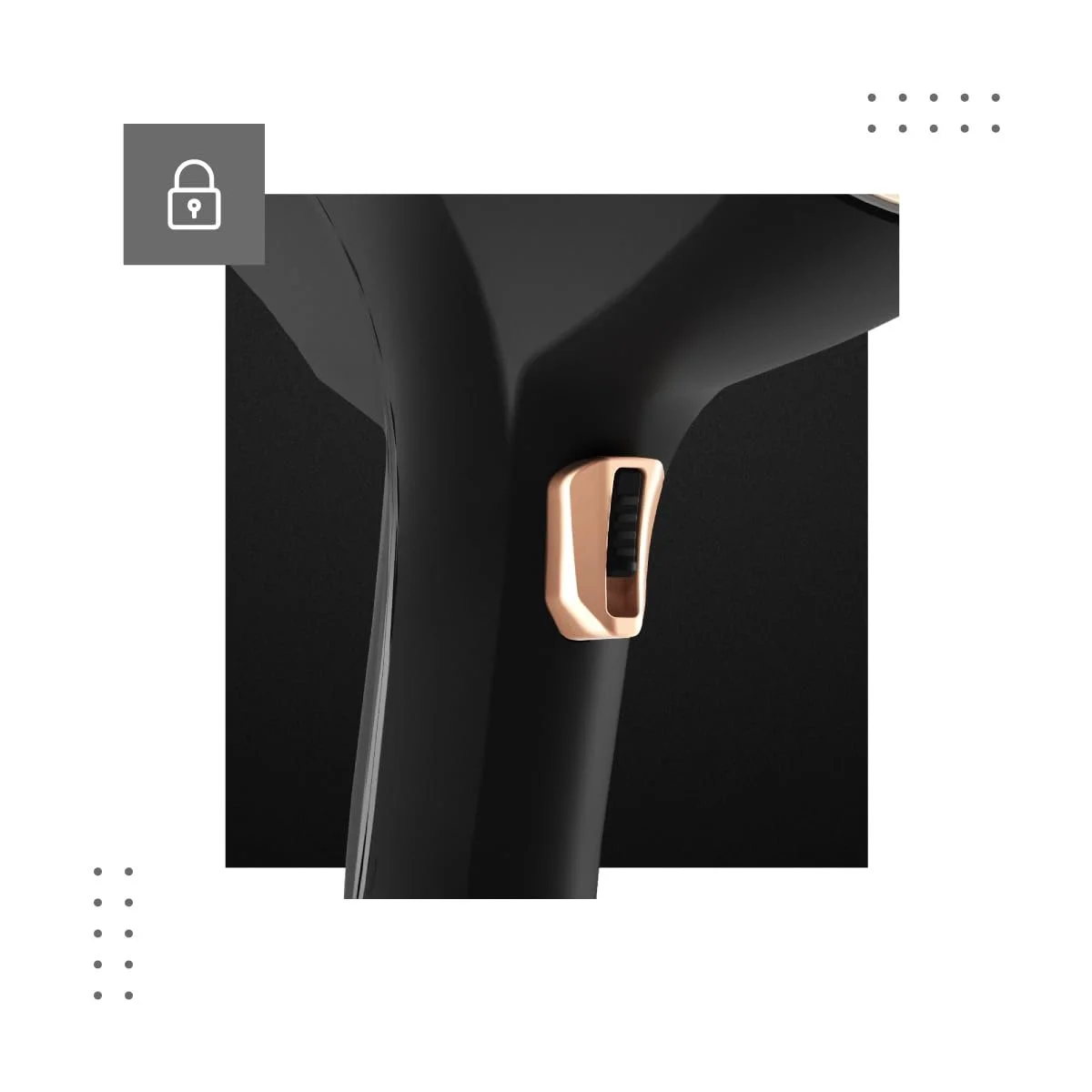 Вертикальный отпариватель VERTENZ Aura 50 2000 Вт 360 мл 45 г/мин Черный, фото №5