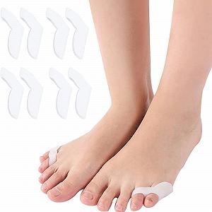 Корректор большого пальца стопы RUNRAYAY 8 шт с разделителем Гелевая подушечка для мизинца от вальгусной деформации - Фото 1