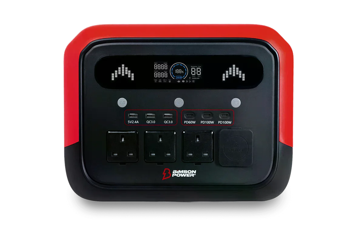 Зарядна станція Bimson Power BP1200PPS 2400 Вт / 1200 Вт / 1024 Вт*год / LiFePO4 / Швидка зарядка, фото №2