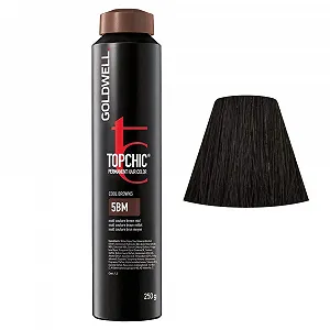Краска для волос Goldwell Topchic Cool browns 5BM Matt couture brown mid 250мл - Фото 1