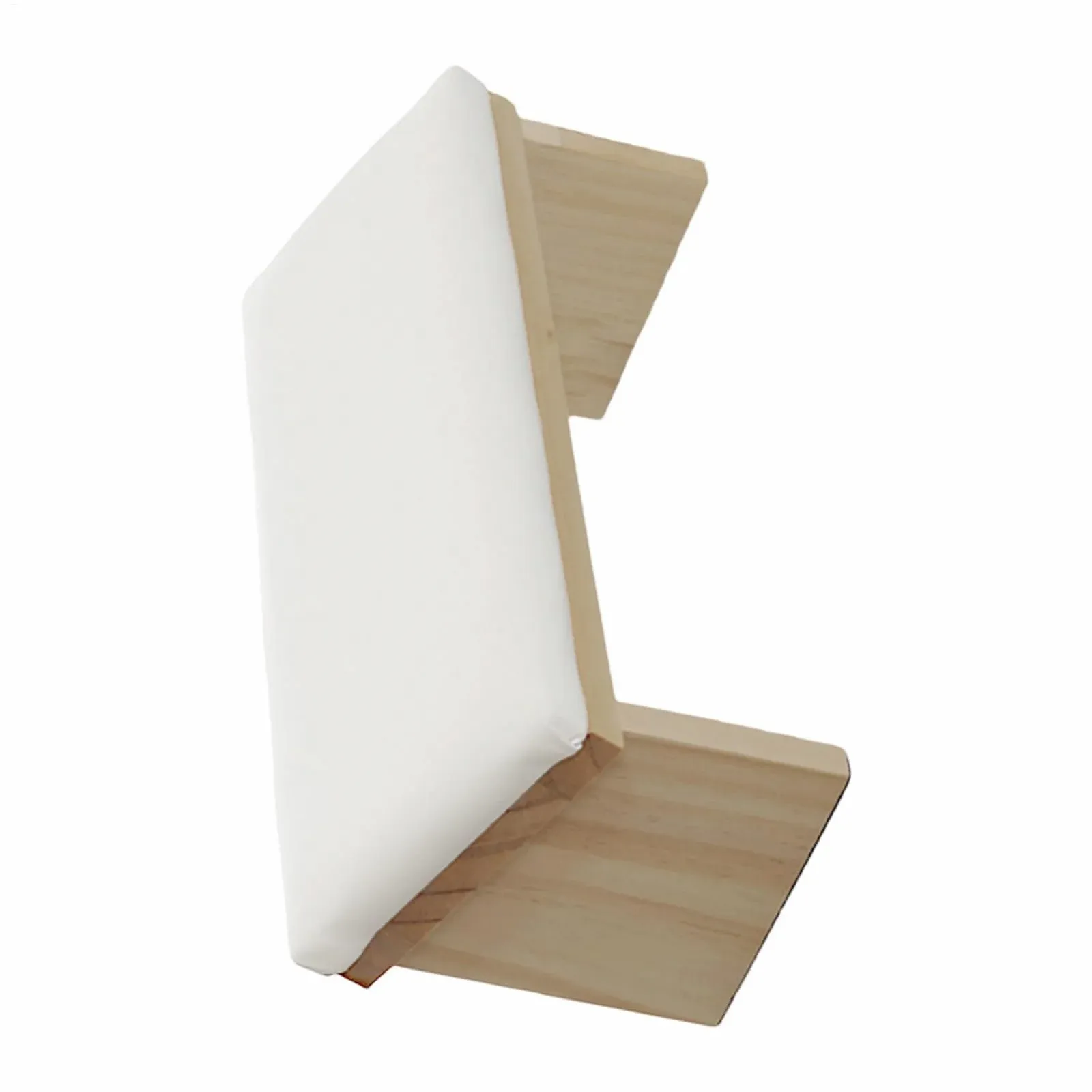 Підставка для рук манікюрна з похилою конструкцією Дерев'яна основа PU шкіряна подушка, фото №9