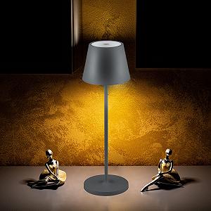 Настільна лампа V-TAC LED Touch 4400 мАг IP54 Сіра synthetic.ua - Фото 1