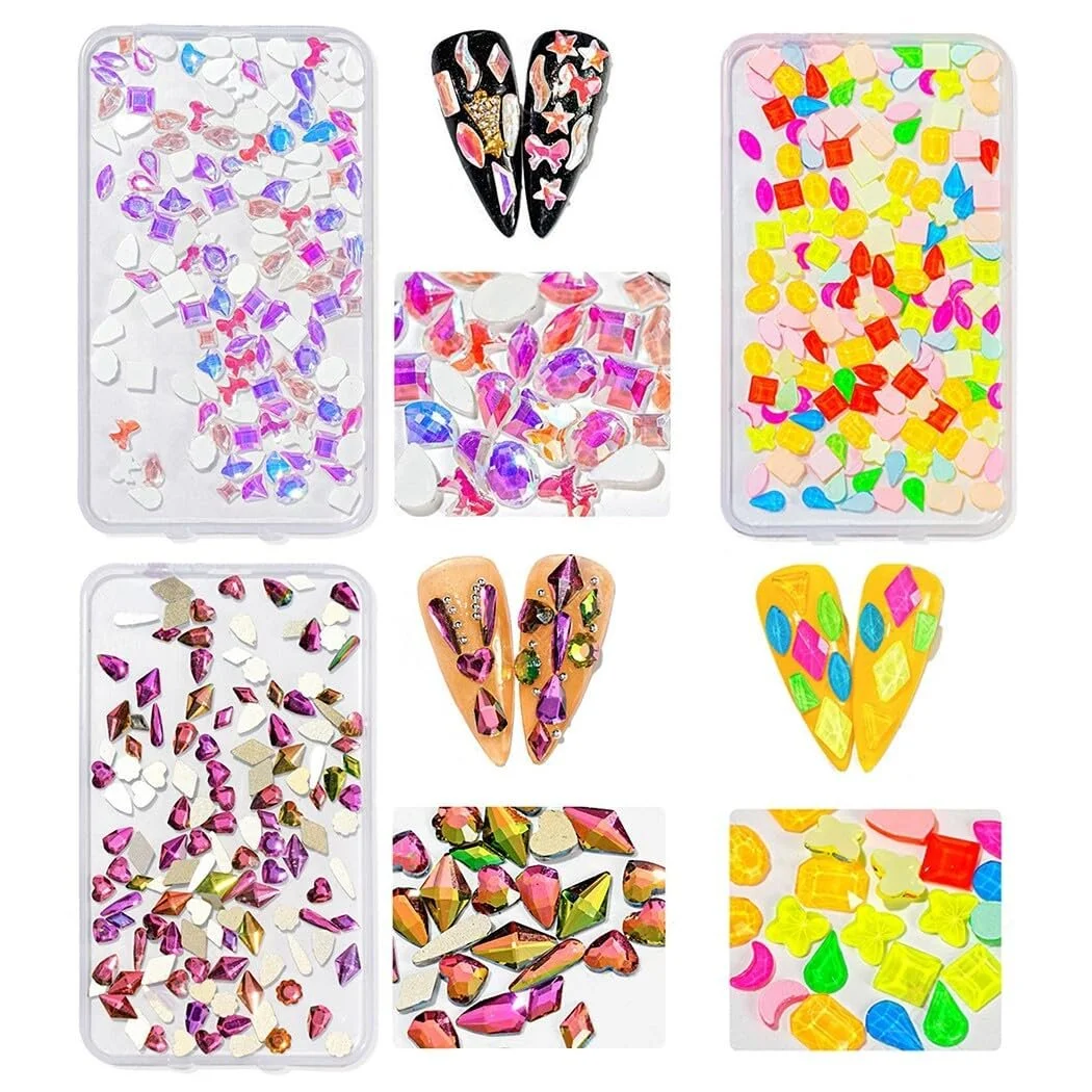3D украшения для ногтей Modische, нерегулярные стразы для маникюра, 150 шт, фото №3