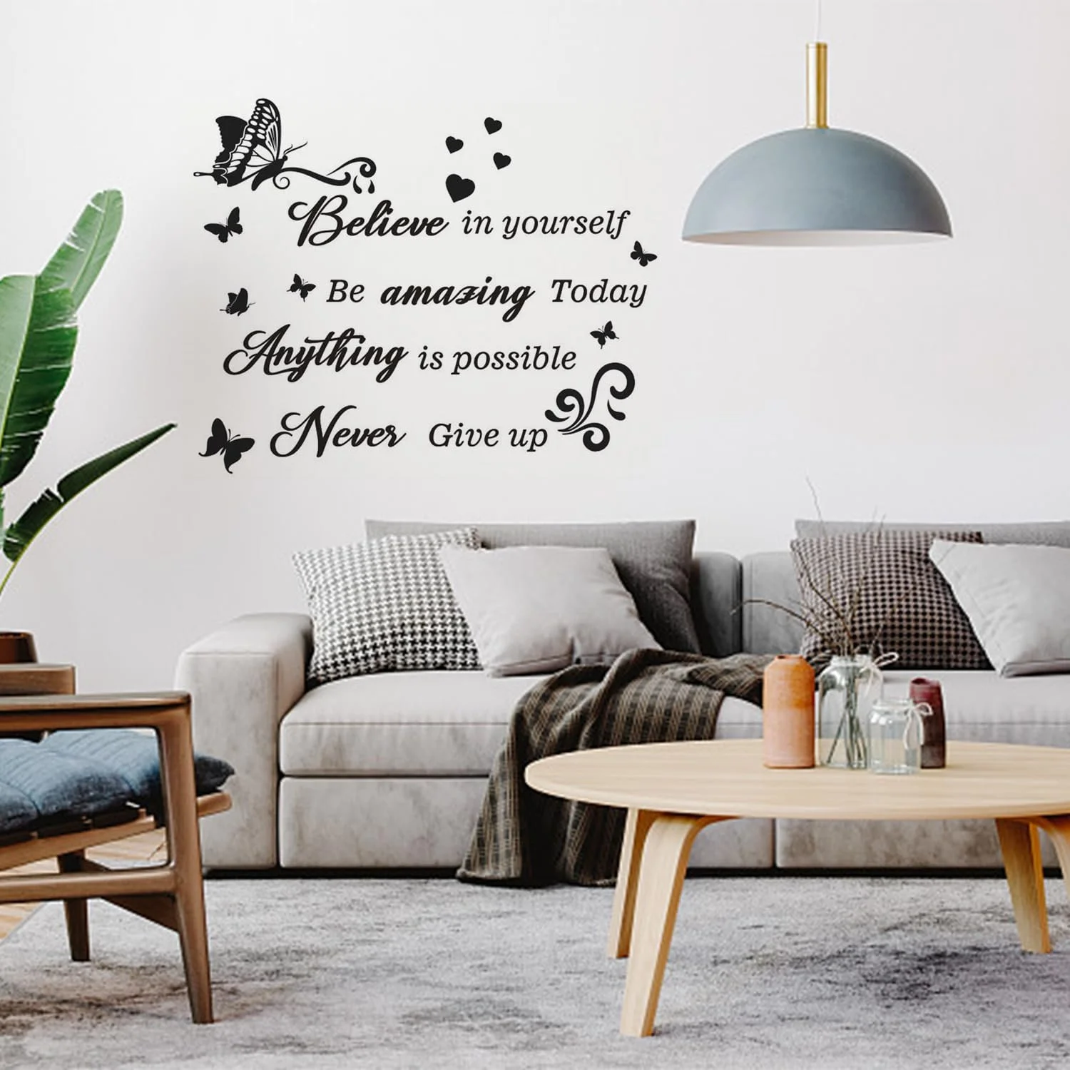 Наклейки на стіну Inspirational Quotes 2 набори DIY Black, фото №5 Наклейки на стіну Inspirational Quotes 2 набори DIY Black, фото №5