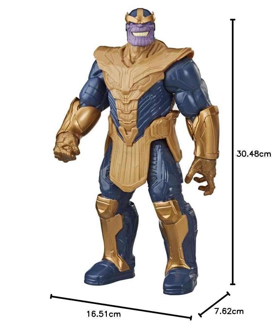 Фігурка Месники Marvel Titan Hero Series Blast Gear Deluxe Танос, синій, 30 см, фото №5