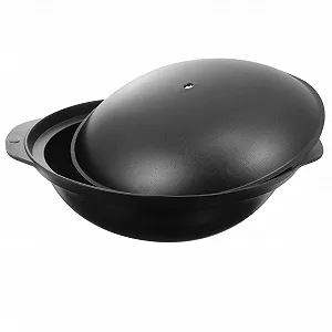 Кастрюля алюминиевая с крышкой антипригарное покрытие универсальная для риса и тушения - Фото 1