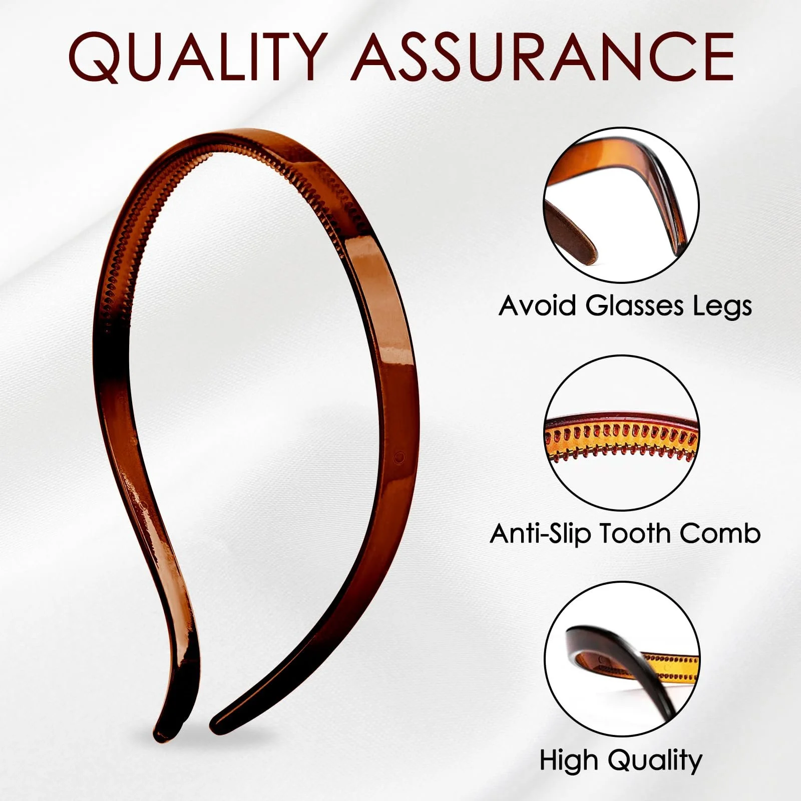 Набор обручей для волос Пластик 4 шт., фото №2