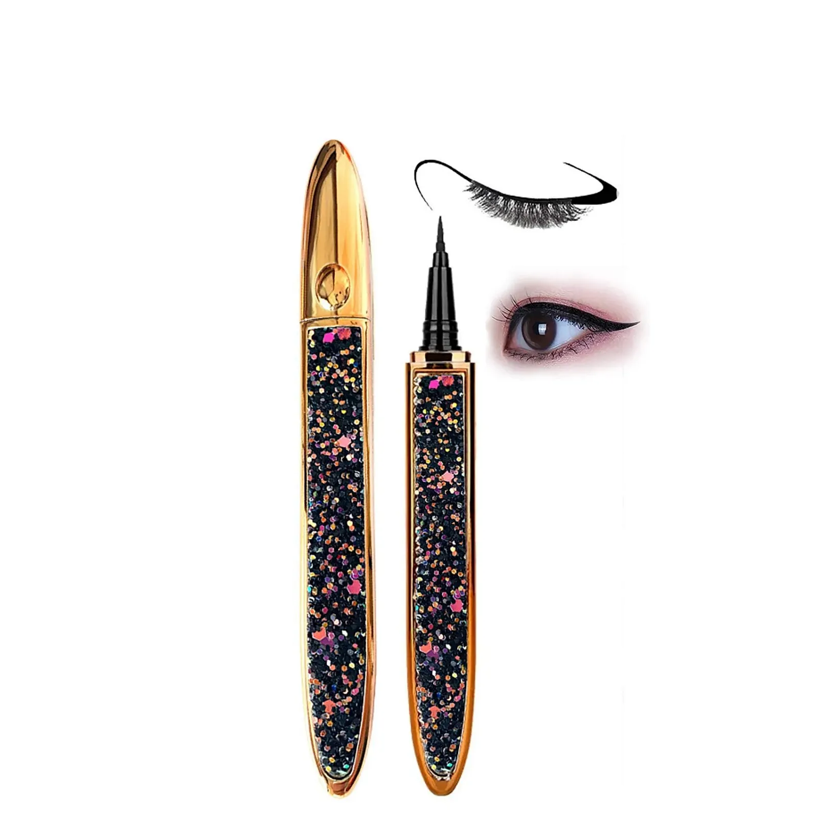 Підводка для очей Багатофункціональна діамантова, швидковисихаюча, флуоресцентна, колір F, 3 мл, фото №1