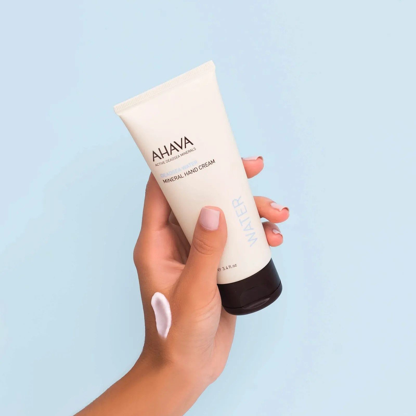 Крем для рук AHAVA Dead Sea Water Mineral - Увлажняющий крем для сухой, потрескавшейся кожи рук, быстро впитывается, со смесью Osmoter, успокаивающим гамамелисом и аллантоином, 100 мл, фото №7