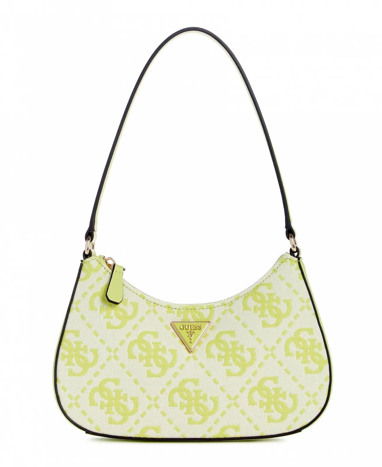 Сумка на плече GUESS Ruma Mini Top Zip з логотипом Chartreuse, фото №1