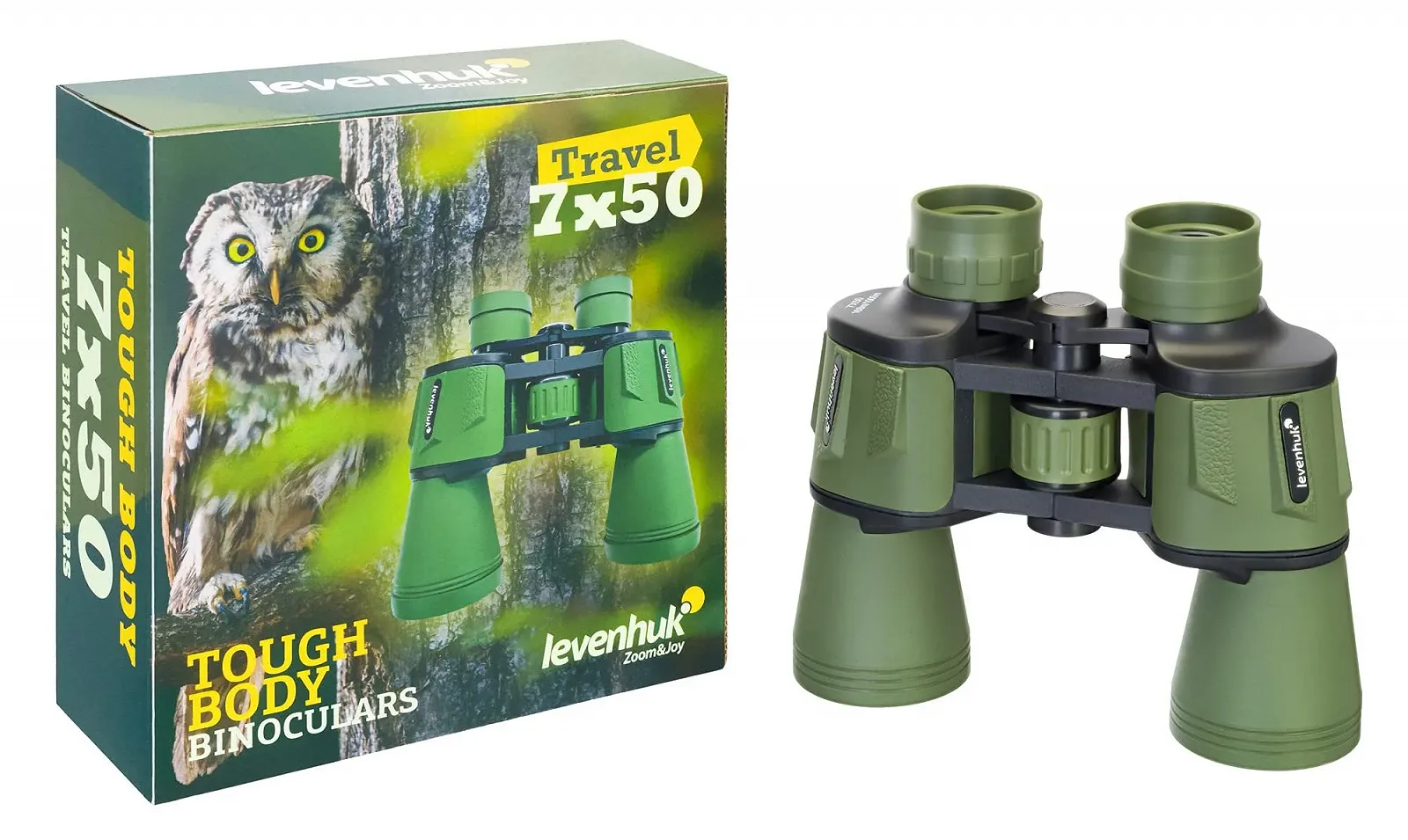 Бінокль Levenhuk Travel 7x50 Large Aperture Green, фото №7