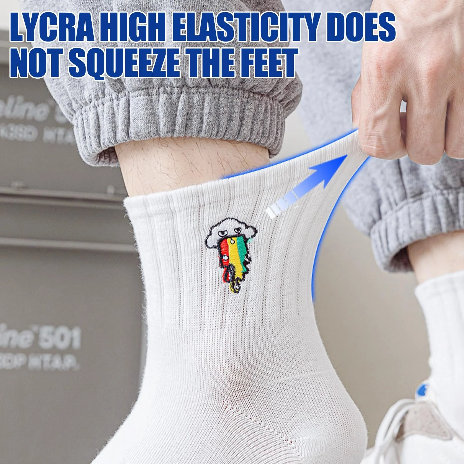 Шкарпетки тенісні Білі 6 пар EU 38-42, фото №6 Шкарпетки тенісні Білі 6 пар EU 38-42, фото №6