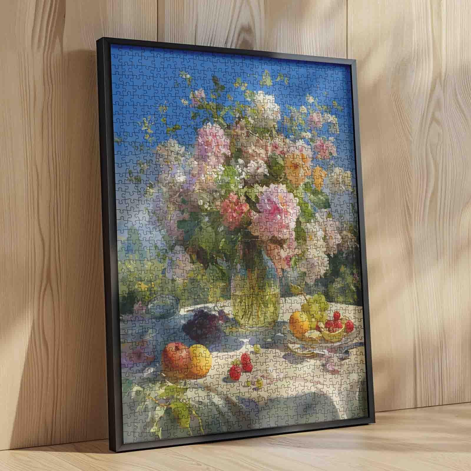 Пазл Floral Still Life 1000 елементів Півонії та троянди 50 x 70 см, фото №4