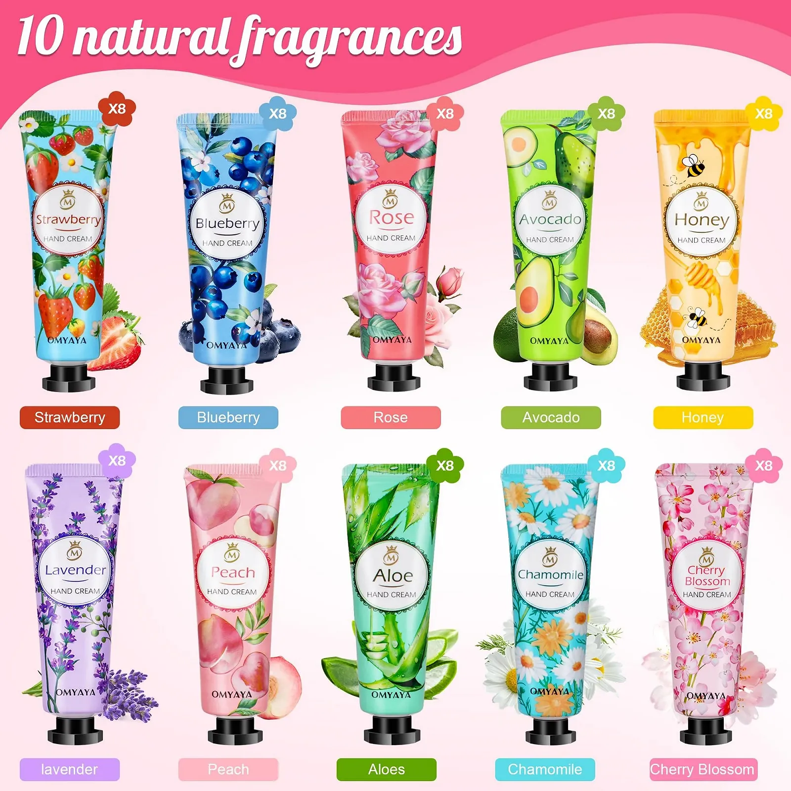 Набір кремів для рук WebPlatz Міні-крем для рук, 10 рослинних есенцій, фото №3 Набір кремів для рук WebPlatz Міні-крем для рук, 10 рослинних есенцій, фото №3