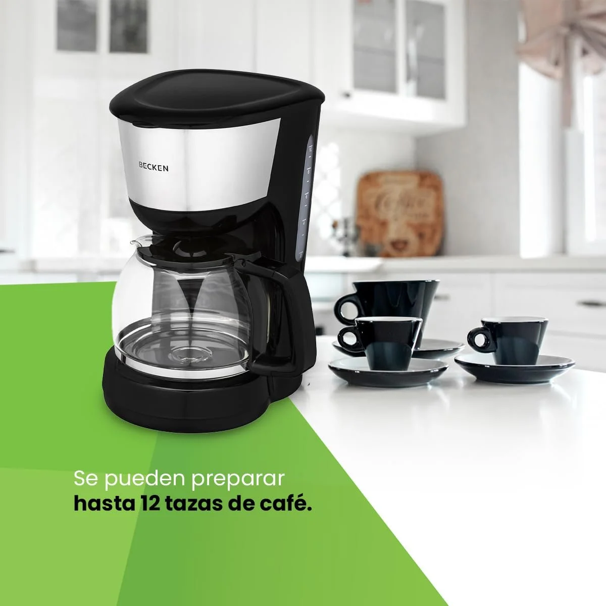 Кофеварка капельная Becken 1000 Вт 1.25 л, фото №3