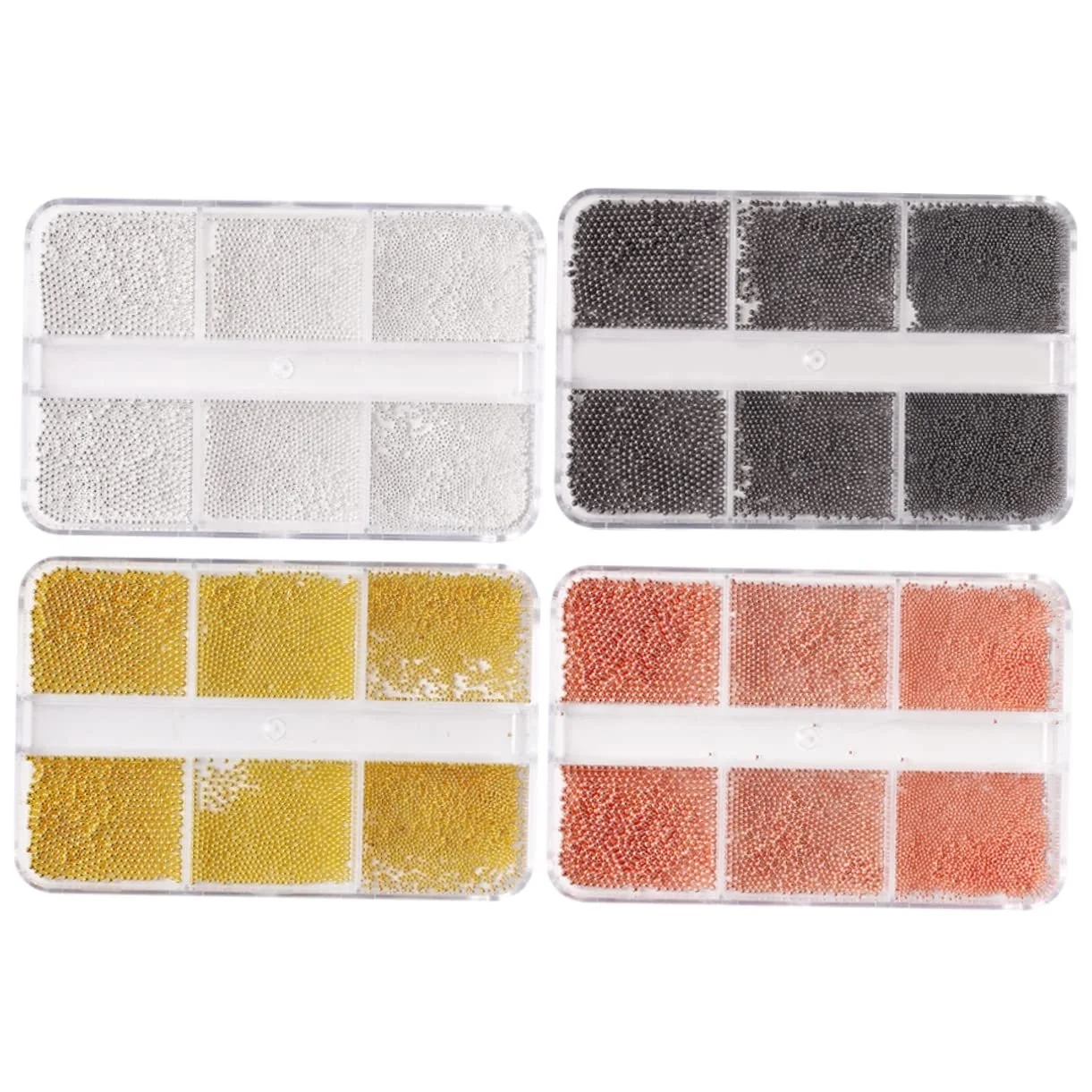 Міні Перлини minkissy Рожеве Золото та Антрацит Круглі для дизайну нігтів, фото №3 Міні Перлини minkissy Рожеве Золото та Антрацит Круглі для дизайну нігтів, фото №3