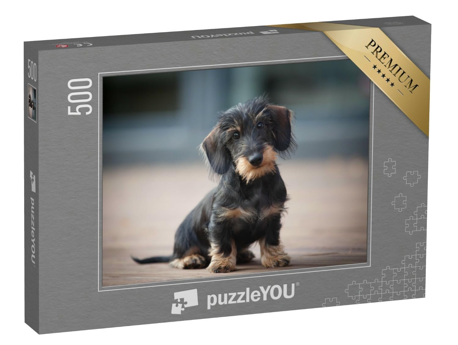 Пазл puzzleYOU Dog Jigsaw Puzzle Collection "Милый щенок жесткошерстной карликовой таксы" 500 элементов, фото №1