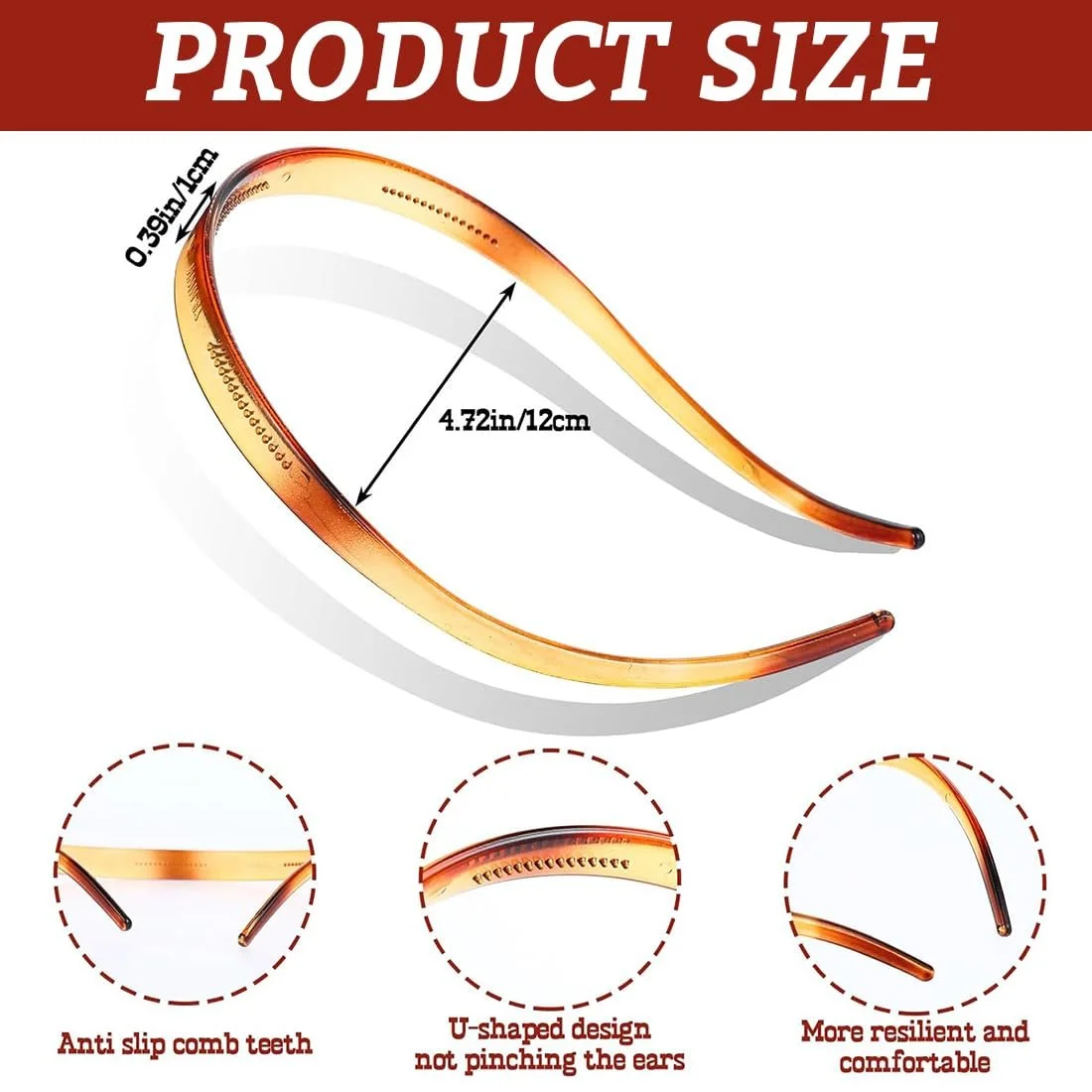 Набір з 5 обручів на голову, фото №2