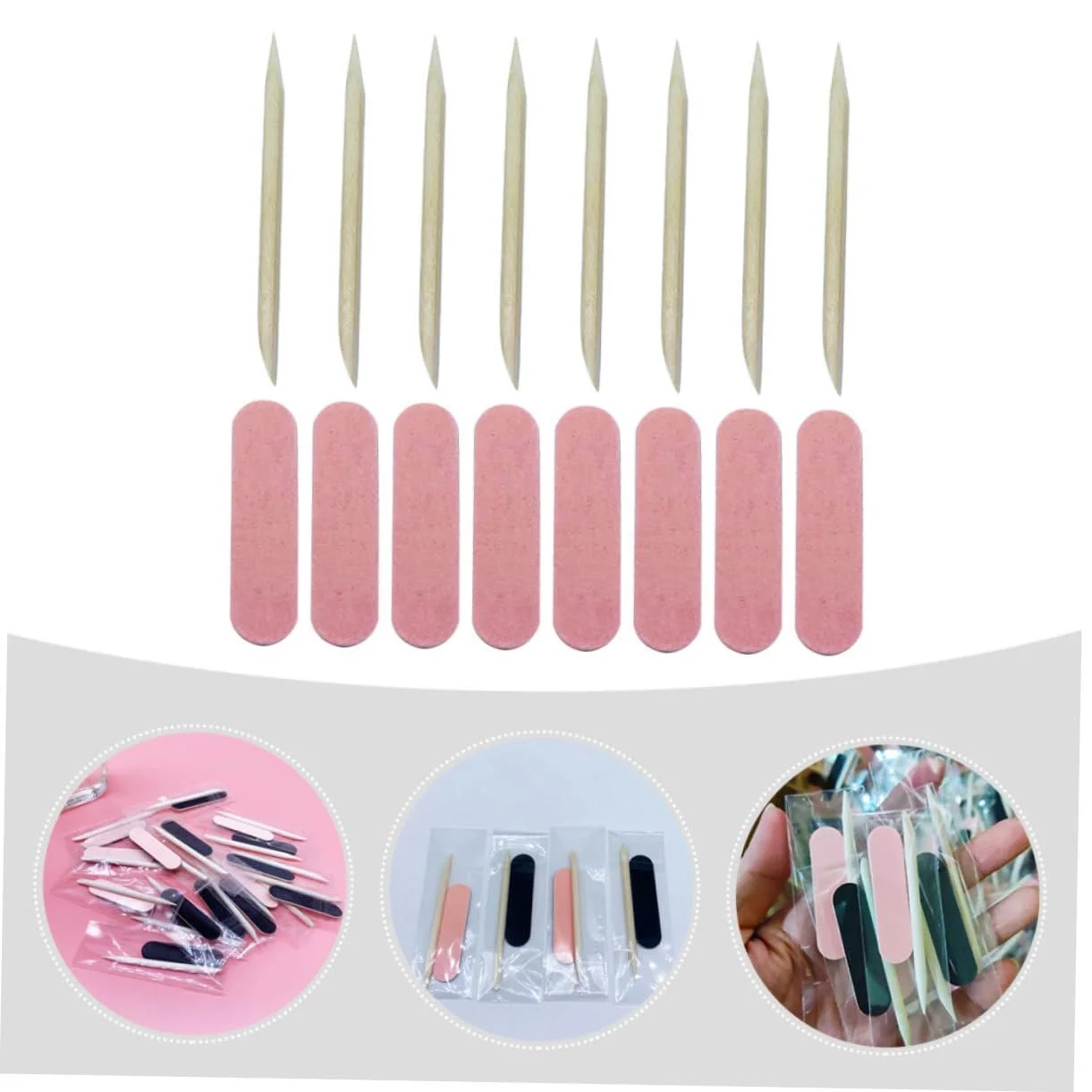 Пилочки для ногтей Деревянные палочки Полировальные Компактный для путешествий, фото №4 Пилочки для ногтей Деревянные палочки Полировальные Компактный для путешествий, фото №4