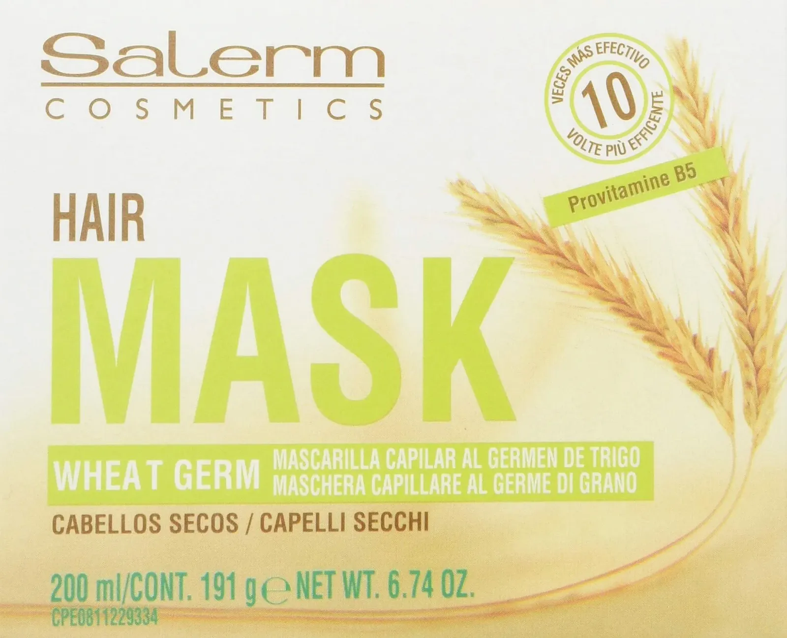 Salerm Conditioning Treatment Маска для волос с зародками пшеницы 6.74 унции, фото №2
