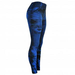 Легінси Jeans Look Жіночі з високою талією Y2K Вузькі джинси з дірками Легінси з кишенями Висока талія у стилі бойфренд Вуличний одяг Обтислі Push Up Джинси Для відпочинку Фітнес Для бігу synthetic.ua - Фото 1
