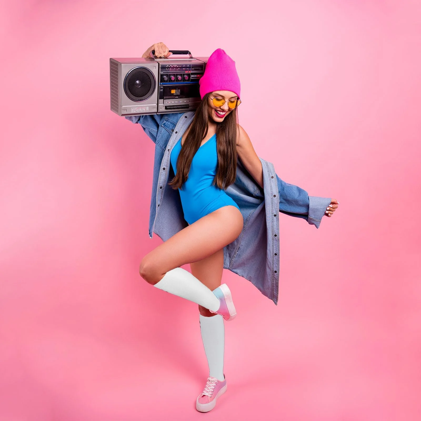 4 пари жіночих гольфів Чорний, Білий, фото №7