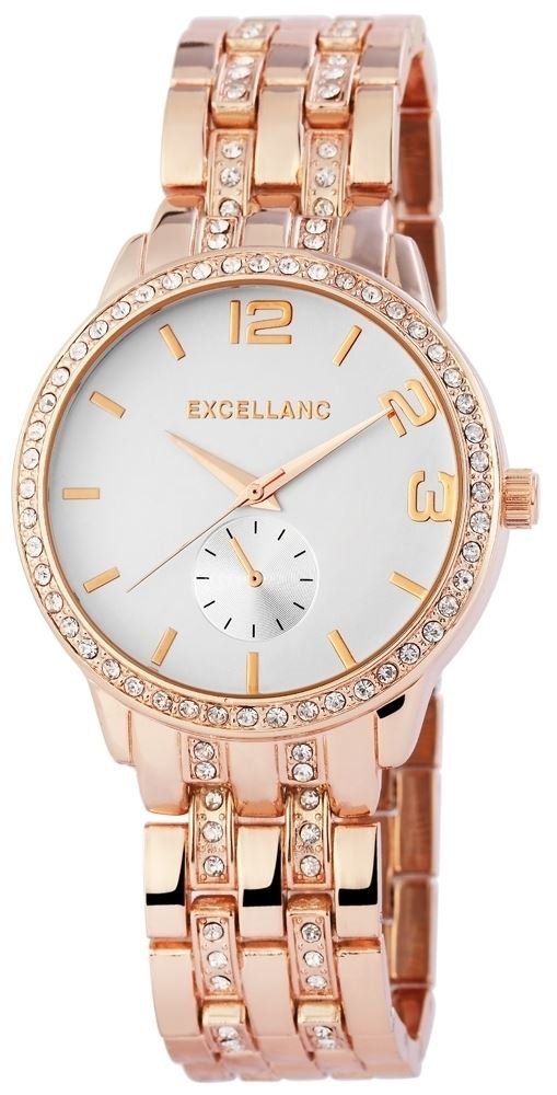 Часы Excellanc женские металлические со стразами аналоговые кварцевые, фото №1 Часы Excellanc женские металлические со стразами аналоговые кварцевые, фото №1