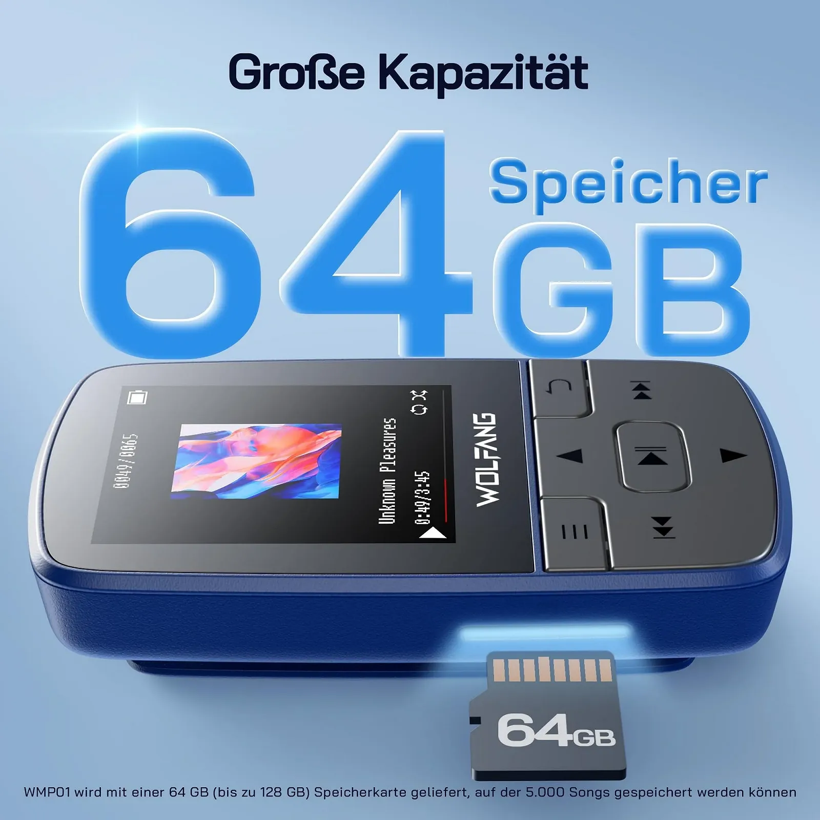 MP3-плеєр WOLFANG WMP01 64 ГБ Bluetooth 5.2, фото №7
